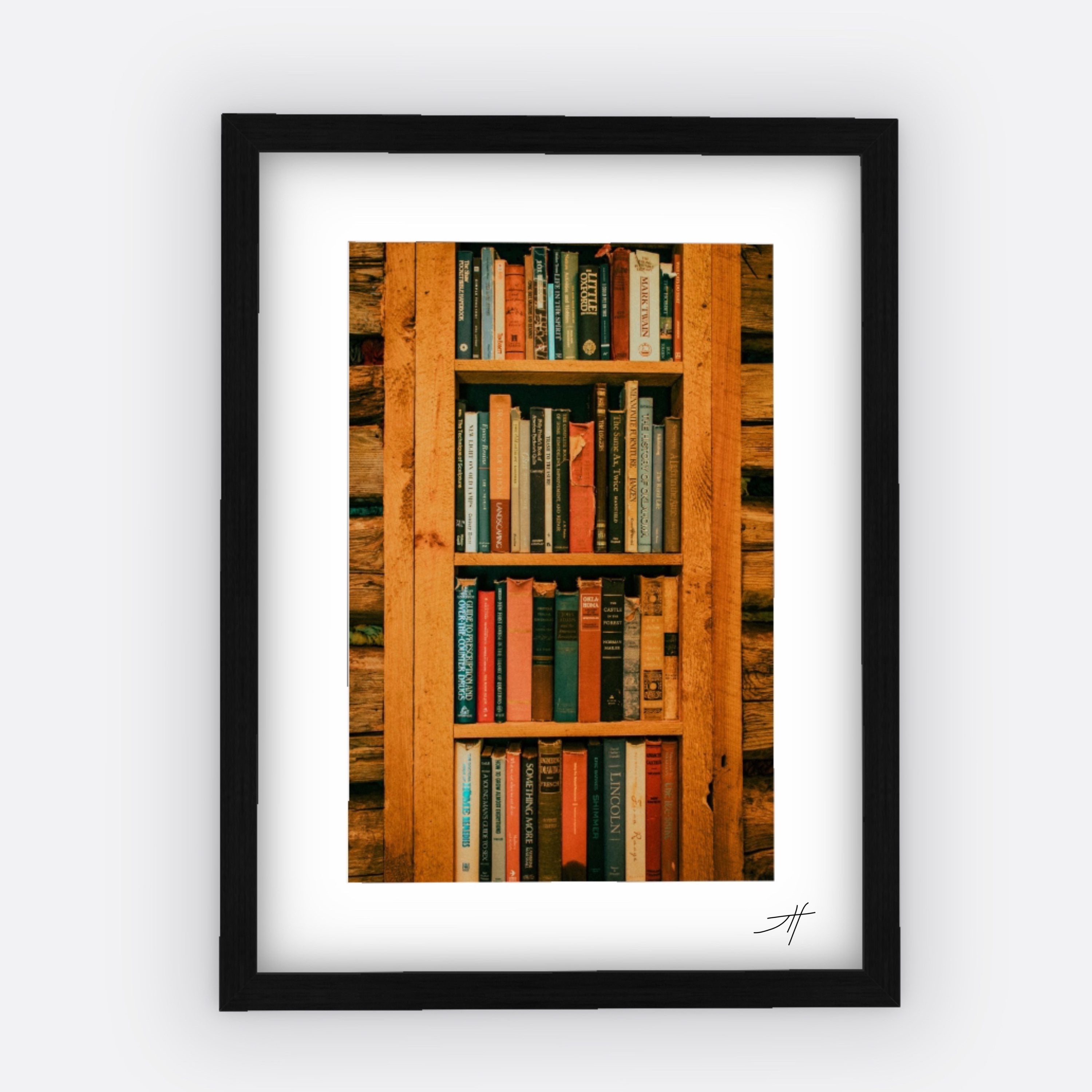 “Book Worm” (11x14) Framed Print  image 0