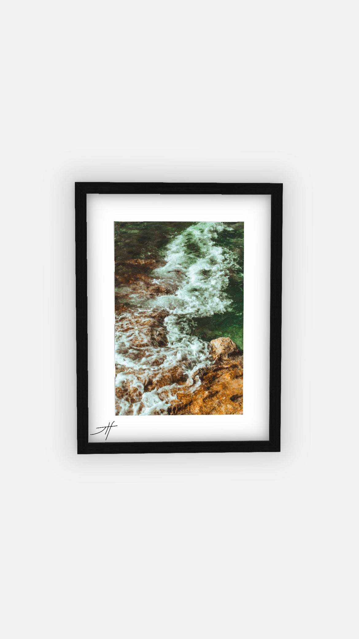 "Over Stone" (11x14) Framed Print