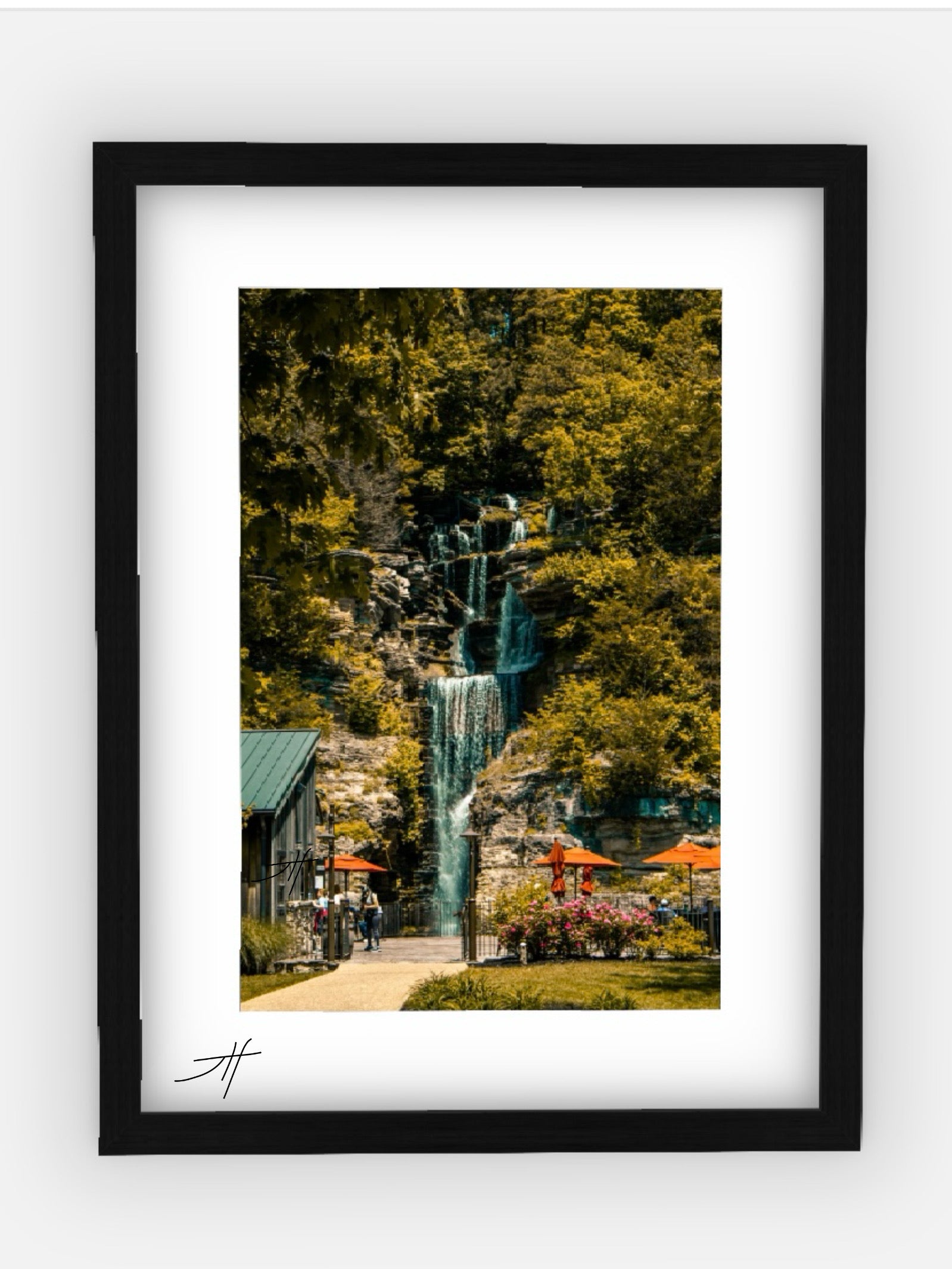"Dogwood Falls" (11x14) Framed Print